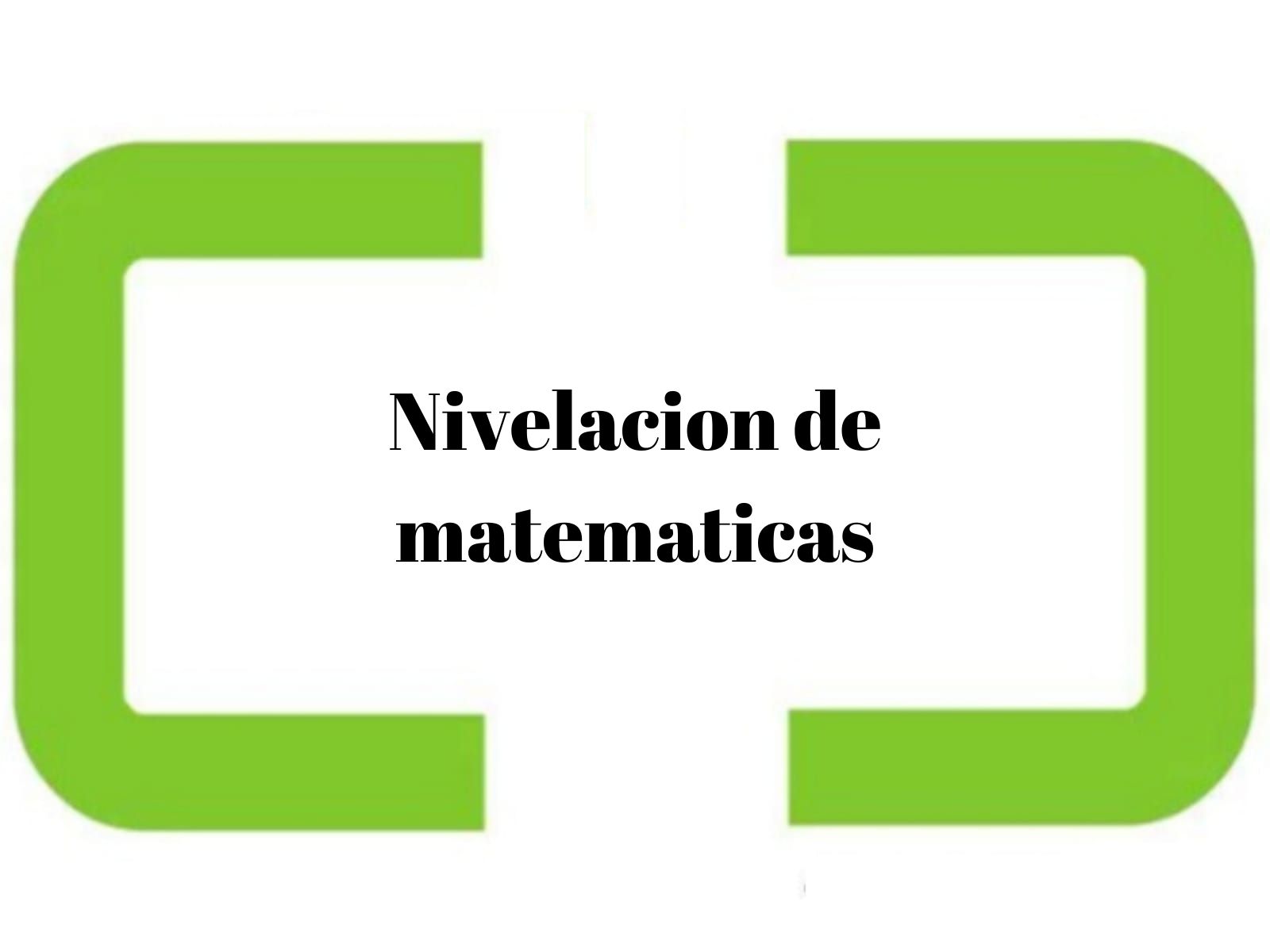 Nivelacion de matematicas