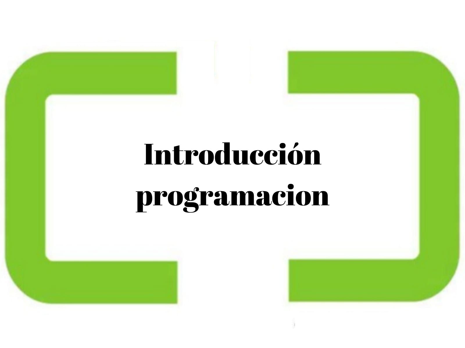 Introduccion programacion