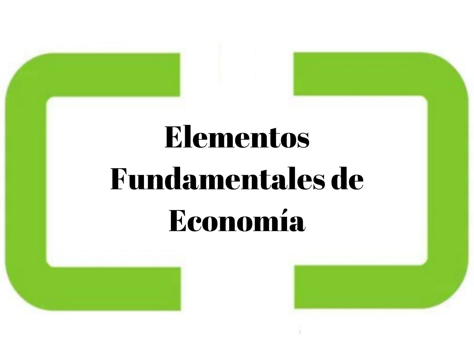Elementos Fundamentales de Economía